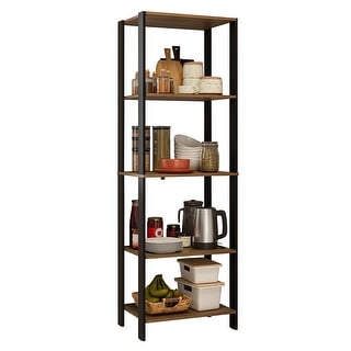Kitchen Badha Rack Madesa Kitchen Pantry Storage Rack with 5 Open Shelves 23