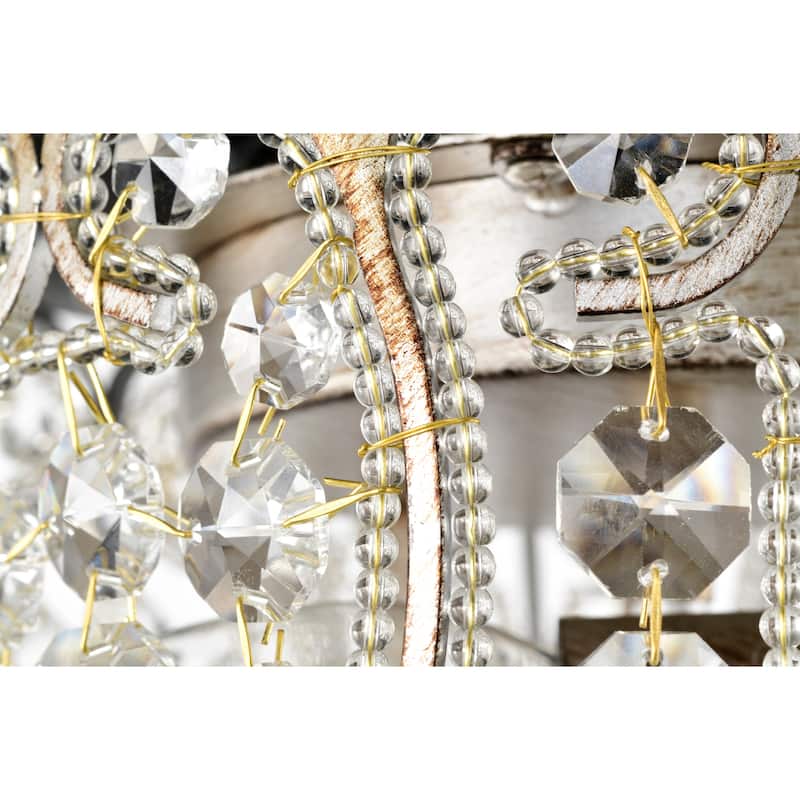 Jaxen 52 Inch Antique Bronze Crystal Ceiling Fan 2 Light with Remote