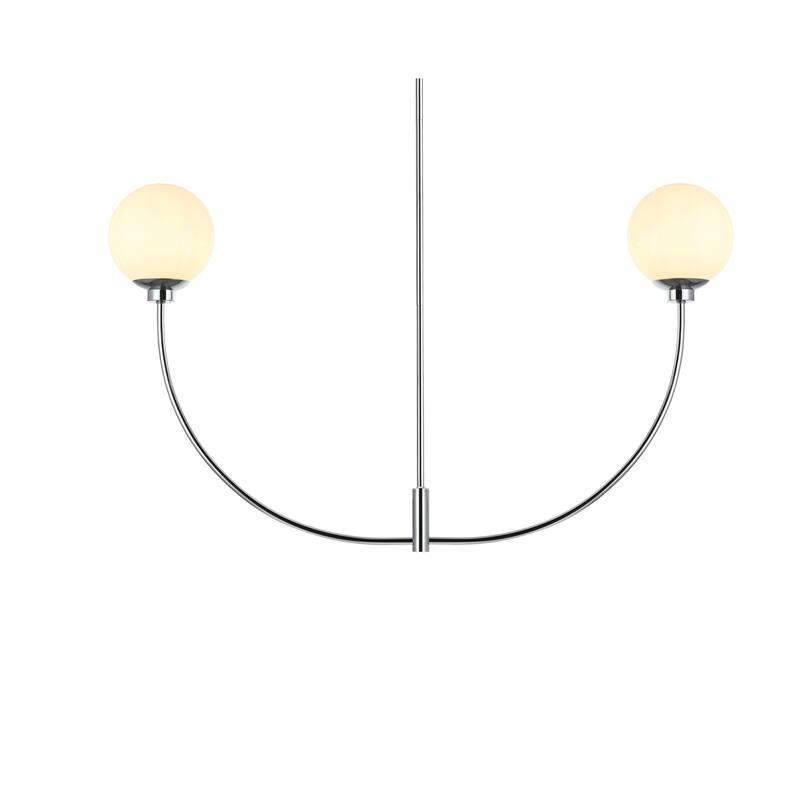 Elegant Lighting LD816D42 Nyomi 2 Light 42" Wide Chandelier