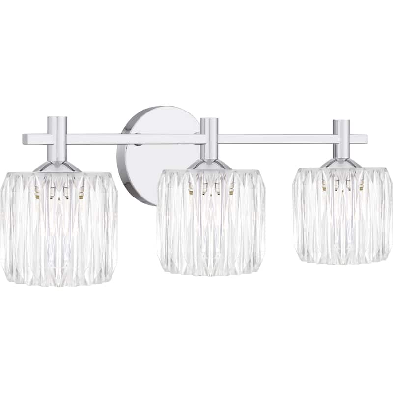 Spade 3-Light Polished Chrome Bath Light