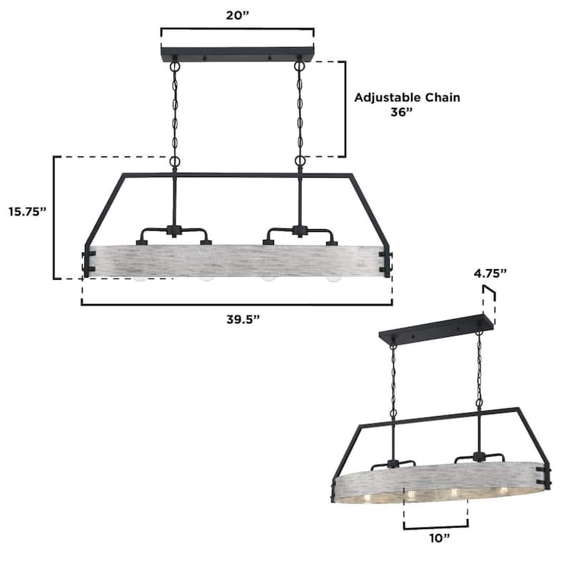 Westinghouse Lighting Callowhill Four Light Indoor Chandelier