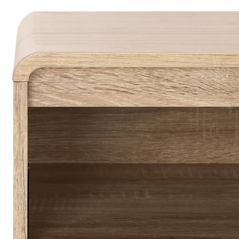 SAFAVIEH Arsenio 2-Drawer 2-Shelf Entertainment Media Stand for TVs up to 65" - 61"W x 16"D x 24"H
