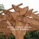 preview thumbnail 11 of 12, Backyard Discovery 16' x 12' Beaumont Pergola