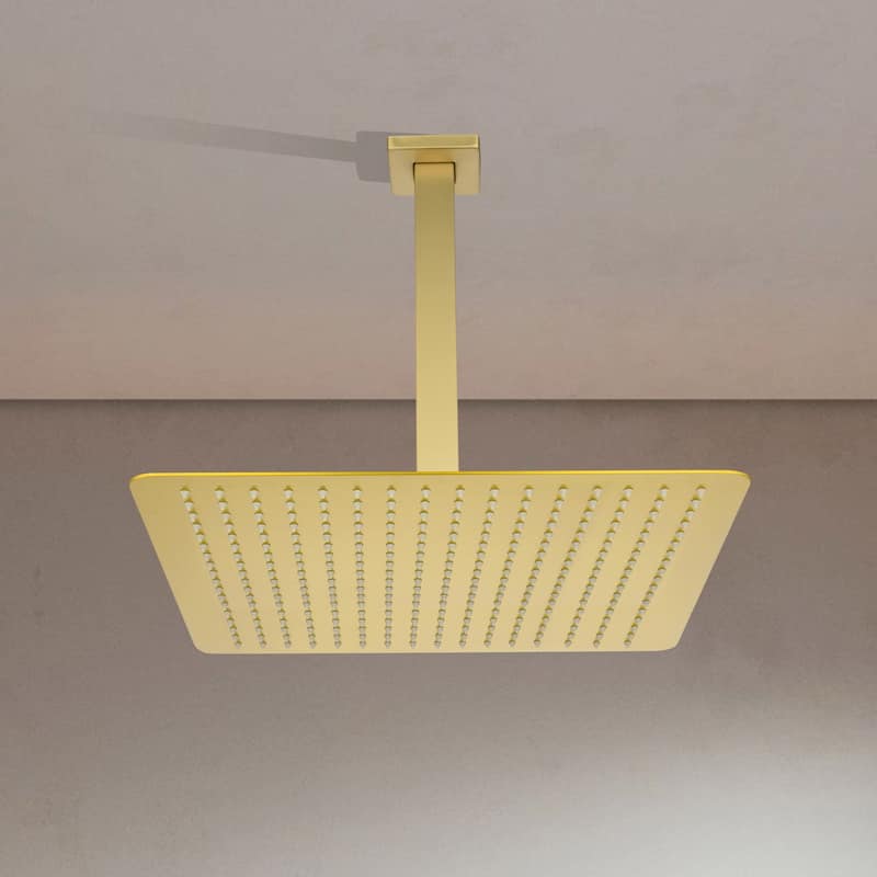16" Square High Pressure Rain Shower Head,304 Stainless Steel Rain Shower Head