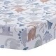 preview thumbnail 1 of 4, Lambs & Ivy Dino-Might 100% Cotton Dinosaur Baby/Toddler Fitted Crib Sheet