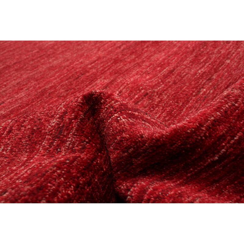 ECARPETGALLERY Hand-knotted Finest Peshawar Ziegler Red Wool Rug - 3'10 x 4'10