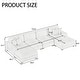 preview thumbnail 4 of 131, Oversized Chenille Modular Sectional Sofa Conversation Set with 2 Ottomans