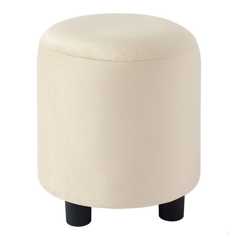 Upholstered Grounded Bed Mother & Child Bed with Bedside Desk and Little Round Stool