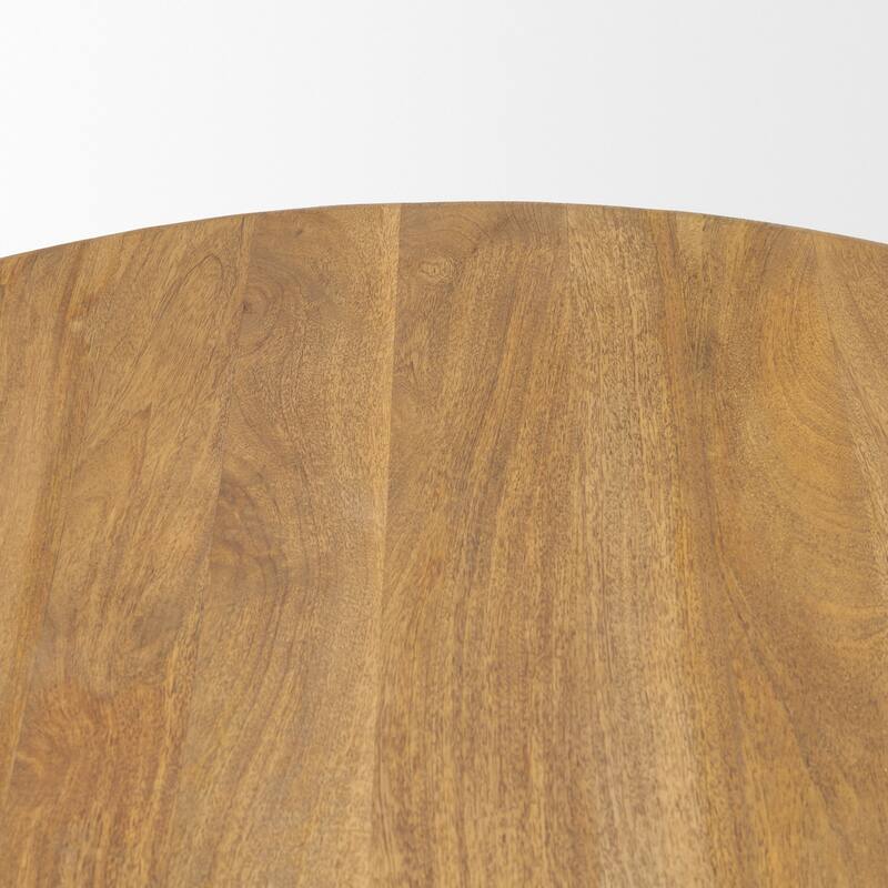 Shima Round Brown Wood W/Arched Legs Coffee Table - 45.0L x 45.0W x 16.0H