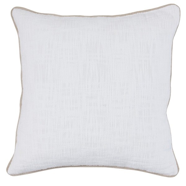 Off white textured throw pillows hot sale