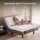 preview thumbnail 2 of 11, Renanim Adjustable Full Bed Frame with Hybrid Mattress, Dual Massage, USB Ports, App, Remote