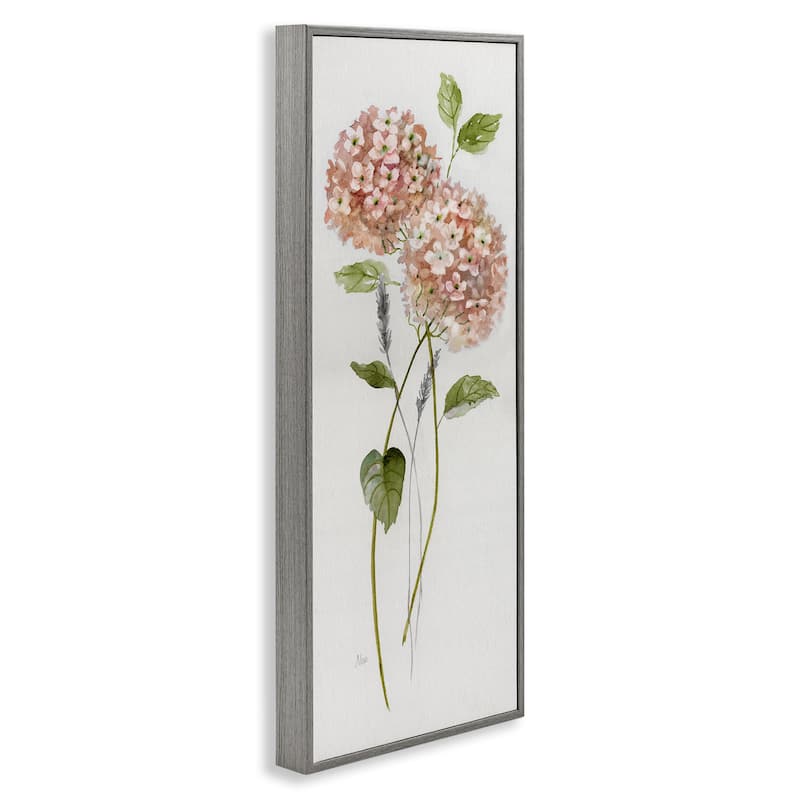 Stupell Two Pink Hydrangeas Framed Giclee Art Design By Nan