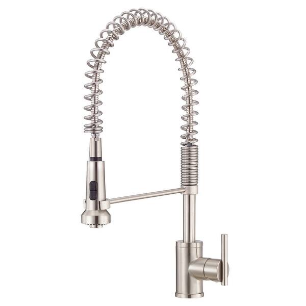 Danze Parma 1.75 GPM Single Hole Pre-Rinse Pull Down Kitchen ...