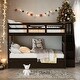 preview thumbnail 2 of 14, Stairway Full-Over-Full Bunk Bed with Twin Trundle - Maximized Storage, Durable Wood, & Safety Features - Espresso
