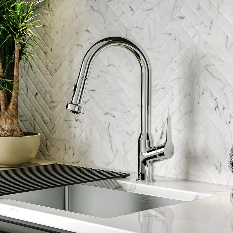 Karran Scottsdale Single-Handle Pull-Down Sprayer Kitchen Faucet