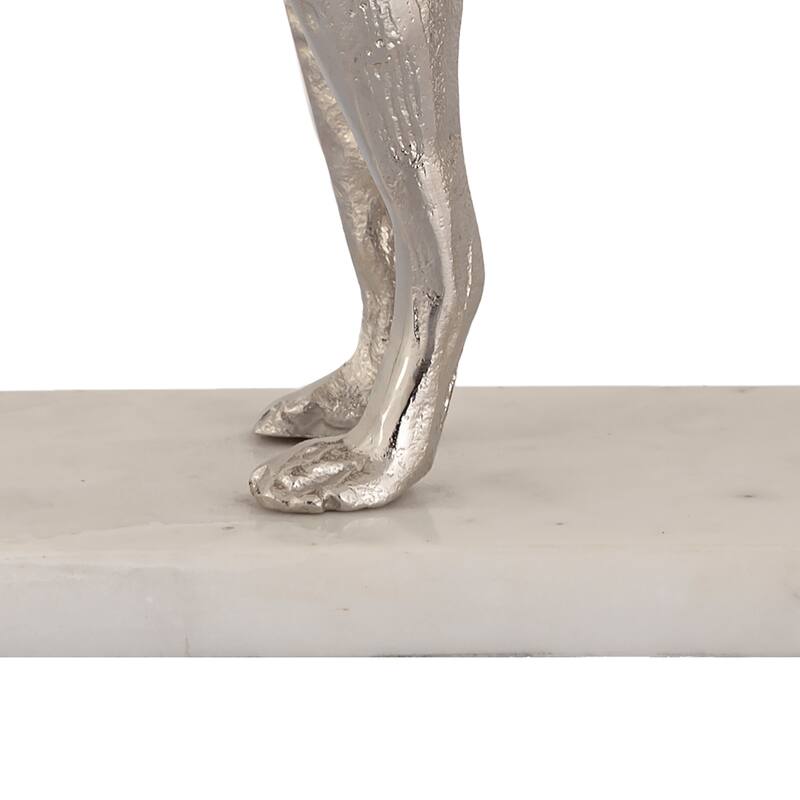 Elk Home Bergie Nickel Metal 12 Inch Wide Sculpture