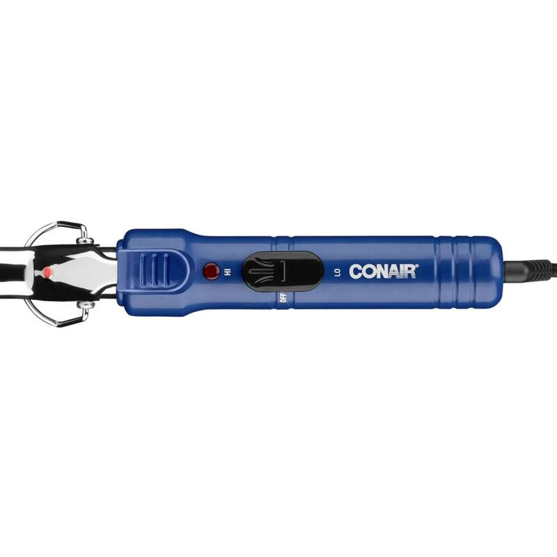 2 Heat Settings Bouncy Curls 3/4 Inch Curling Iron in Blue
