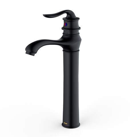 Karran Dartford Single Hole Single Handle Vessel Bathroom Faucet with Matching Pop-up Drain