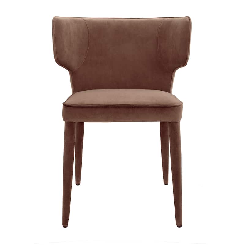Extended Wingback Modern Dining Chair - Minky
