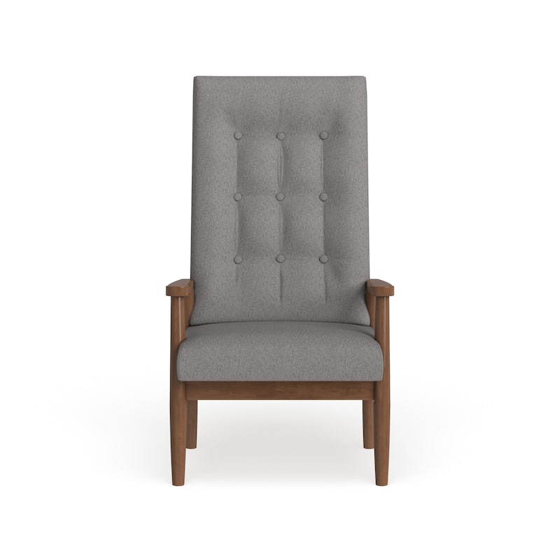 Carson Carrington Forssa Mid-century Modern Button-tufted High-back Chair