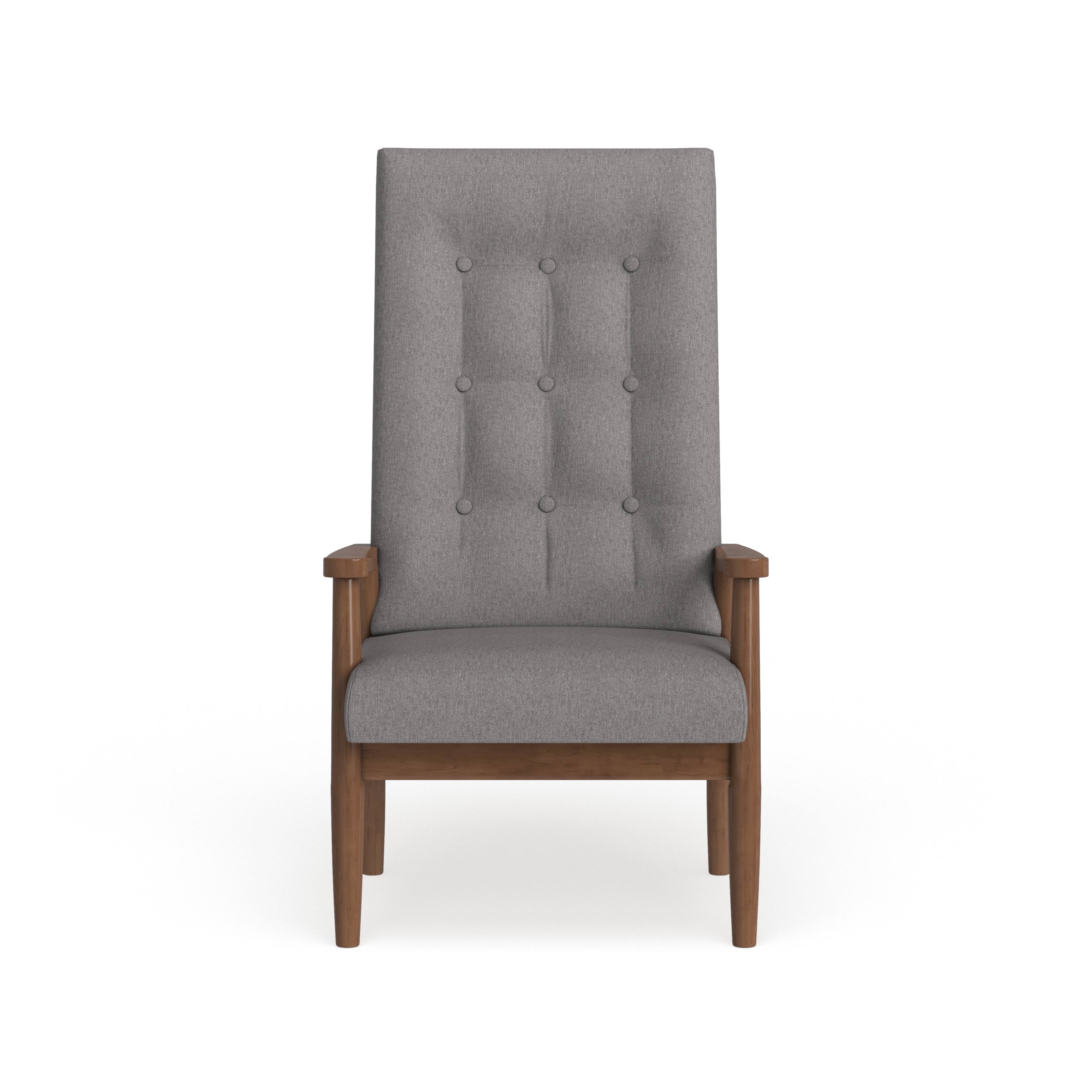 Carson Carrington Forssa Midcentury Modern Buttontufted Highback