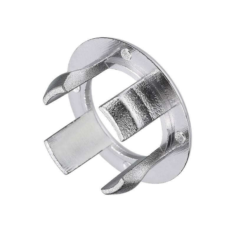 4Pcs 25mm Sink Trim Overflow Cover Ring Hole Insert in Round Caps Silver