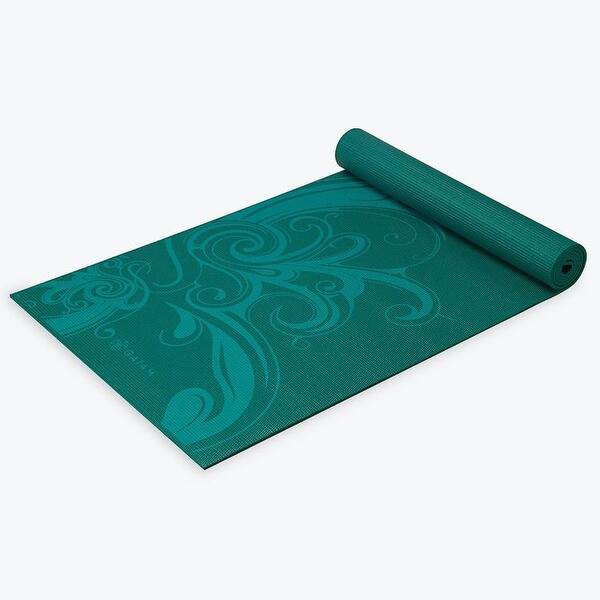 Shop Gaiam Premium Turquoise Surf Yoga Mat 5mm Printed