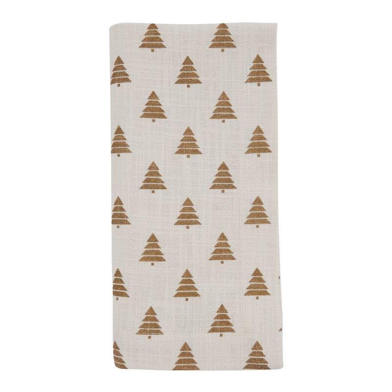 Table Napkins With Christmas Trees Design (Set of 4)