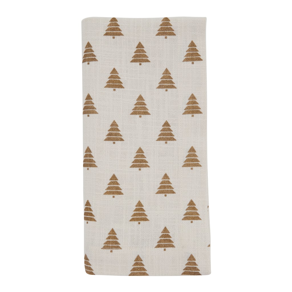 Table Napkins With Christmas Trees Design (Set of 4)