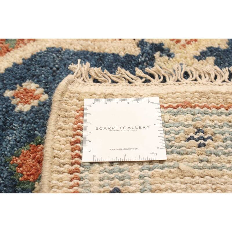 ECARPETGALLERY Hand-knotted Jules Serapi Dark Blue Wool Rug - 5'5 x 7'10