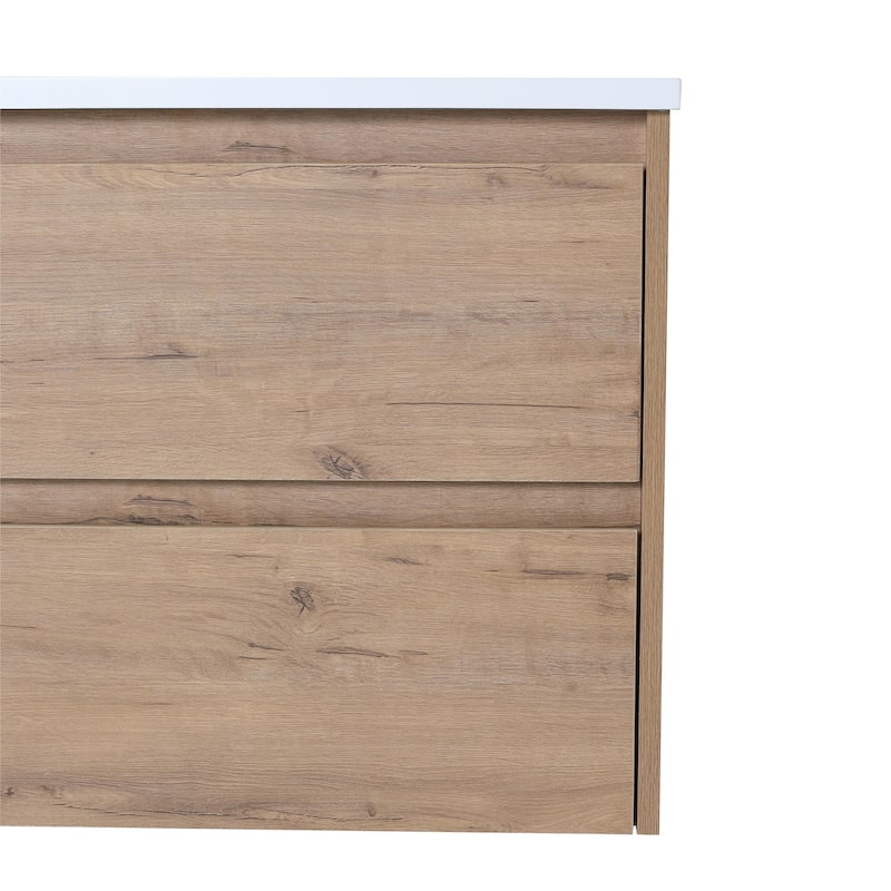 Bathroom Vanity With Sink In 24/28/30/60 Inch, Floating Bathroom Vanity With Soft Close Drawer