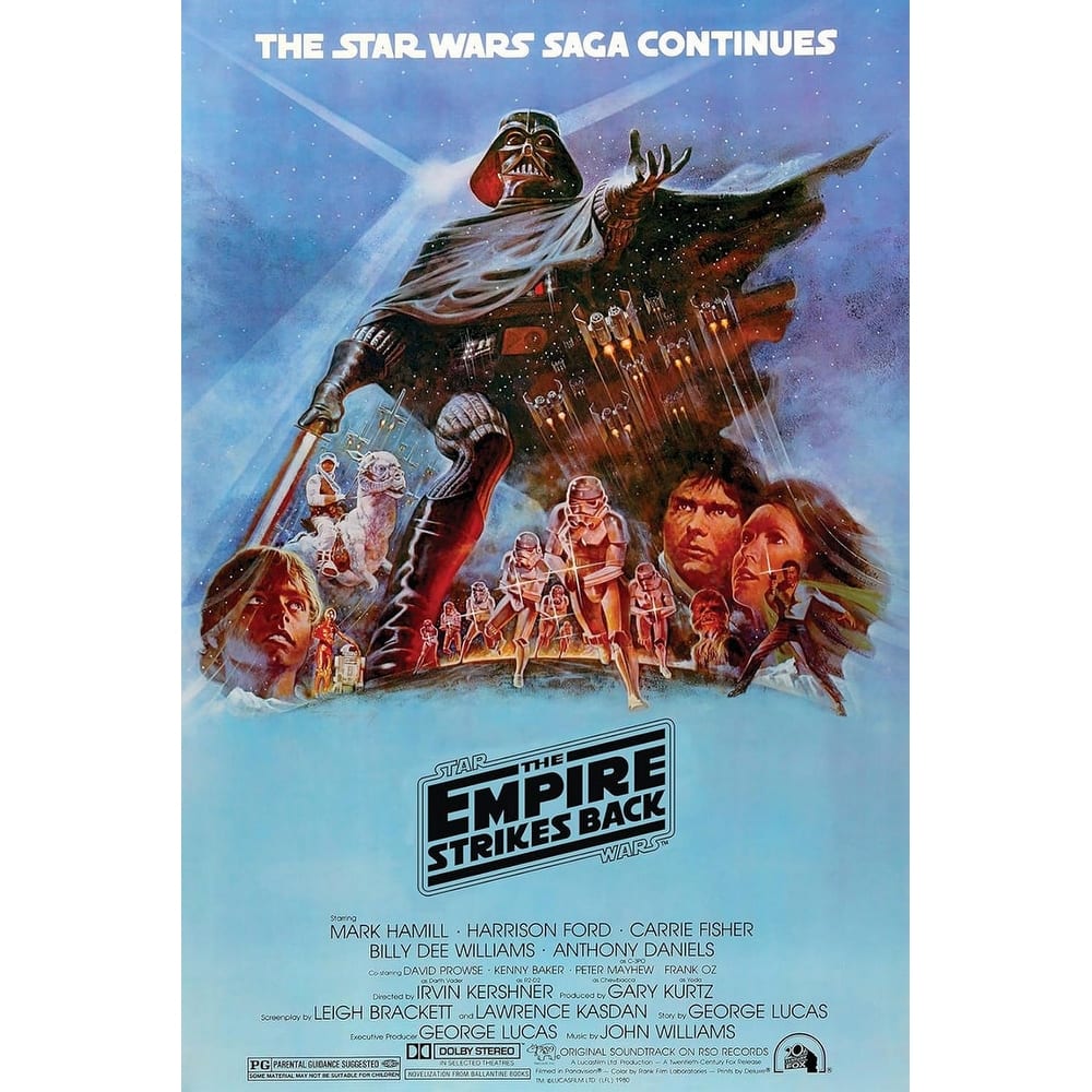 Alternate Star Wars Empire Strikes Back Art Poster - 24 x 36 Inch