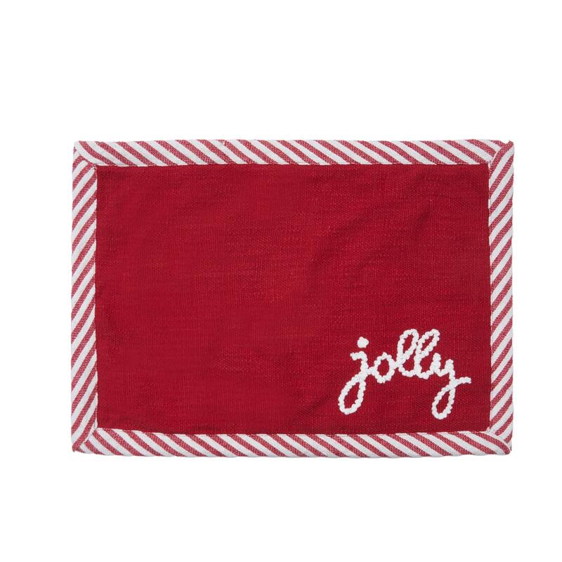 Jolly Tufted Placemats Set of 6, 14" x 20"