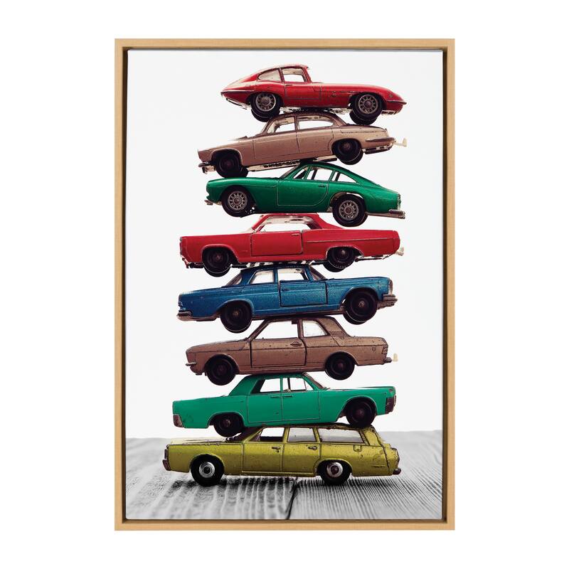 Kate and Laurel Sylvie Car Vertical Canvas by Saint and Sailor Studios