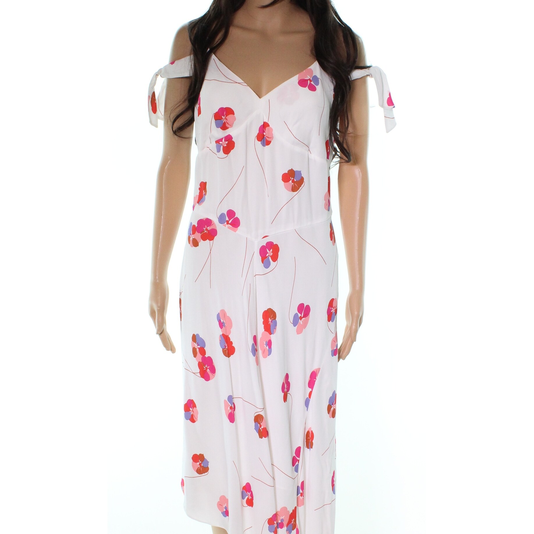 white chiffon shift dress