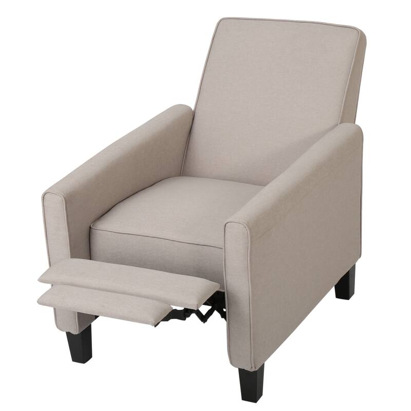 Recliner Push Back Chair For Elegant Home Décor Beige