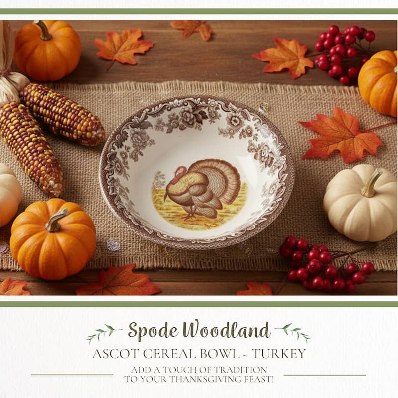 Spode Woodland Ascot Cereal Bowl