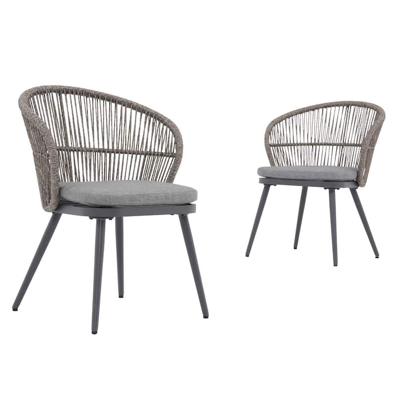 Outdoor 2-piece Dining Chair with Cushion