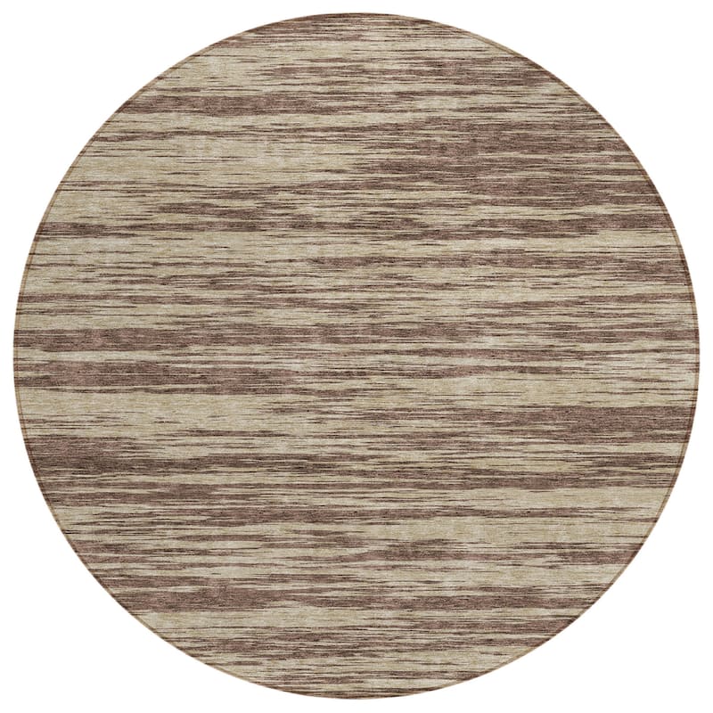 HomeRoots Abstract Modern Rectangle Outdoor Rug