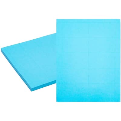 Stockroom Plus Blue Business Cards, 50 Sheets of Printable Cardstock Paper (500 Blank Cards)