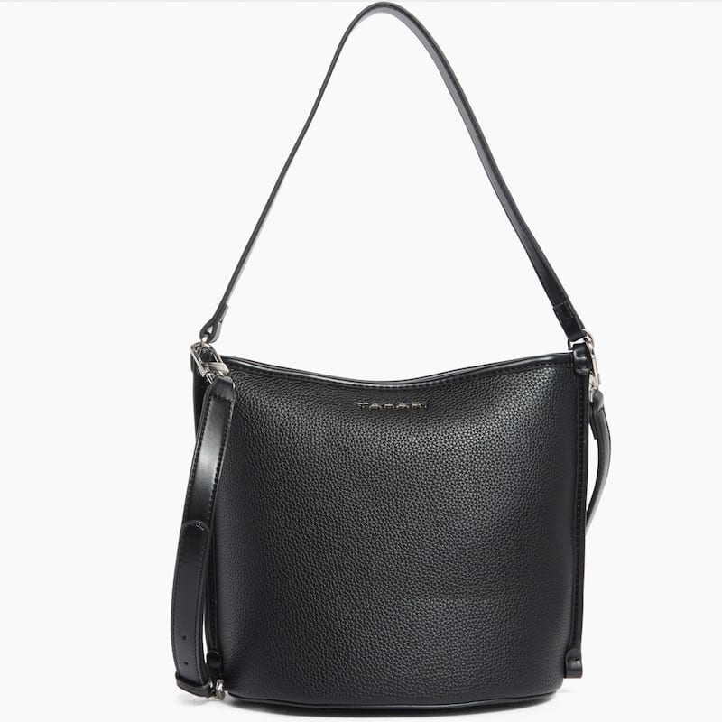 T Tahari Carmine Bucket Bag with Pouch - Black