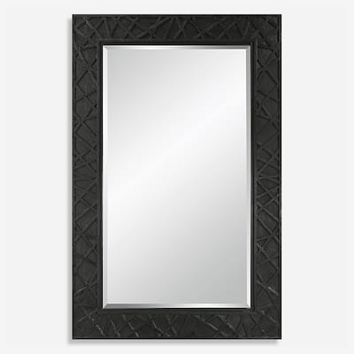 Uttermost Everest Satin Black Mirror - 45"W x 70"H x 1.37"D