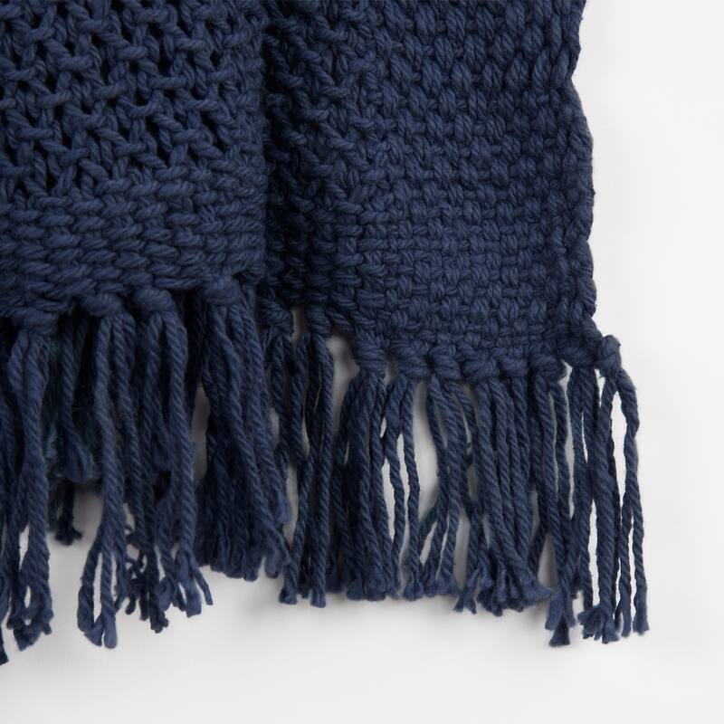 Rizzy Home Knitted Solid Color Throw, 50"X60"