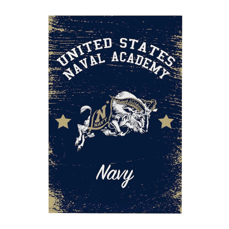 US Naval Academy Wooden Door Decor Wall Sign - Multi-Color