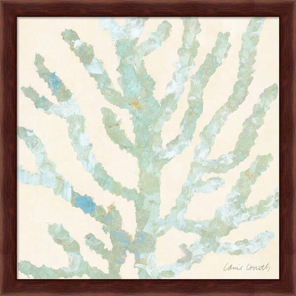 Lanie Loreth 'Coral Vision on Cream' Framed Art (Set of 2) Bed Bath