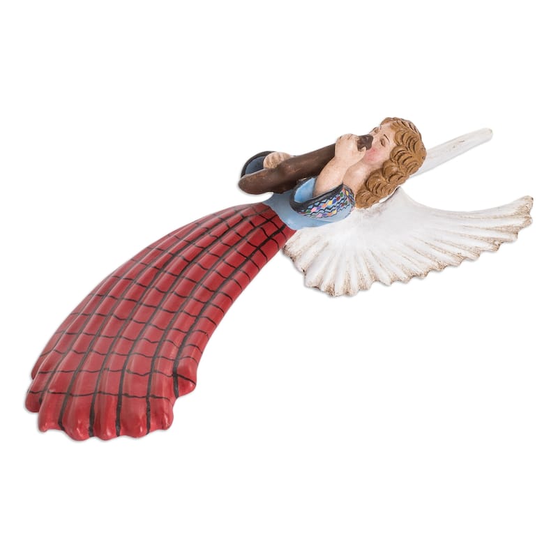 Novica Handmade Coban Ceramic Angel Wall Art