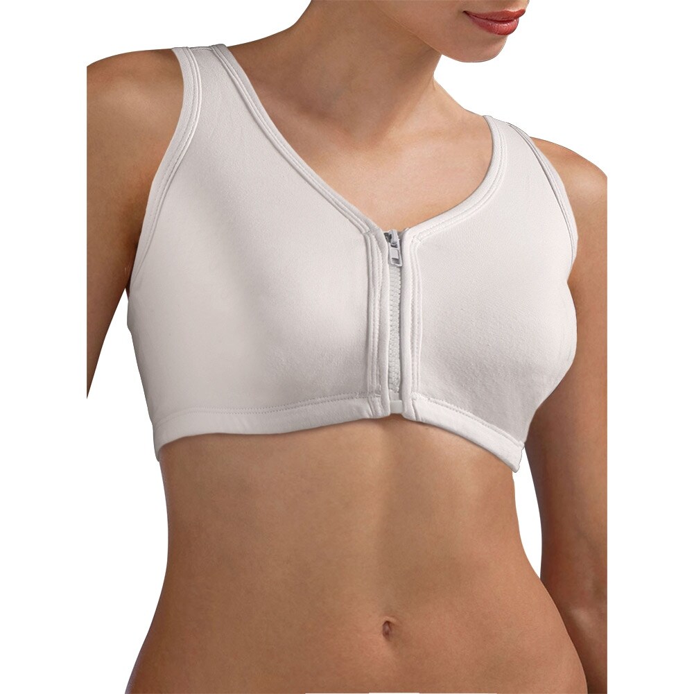 zip up compression bra