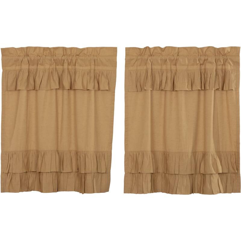 Simple Life Flax Ruffled Tier Set of 2
