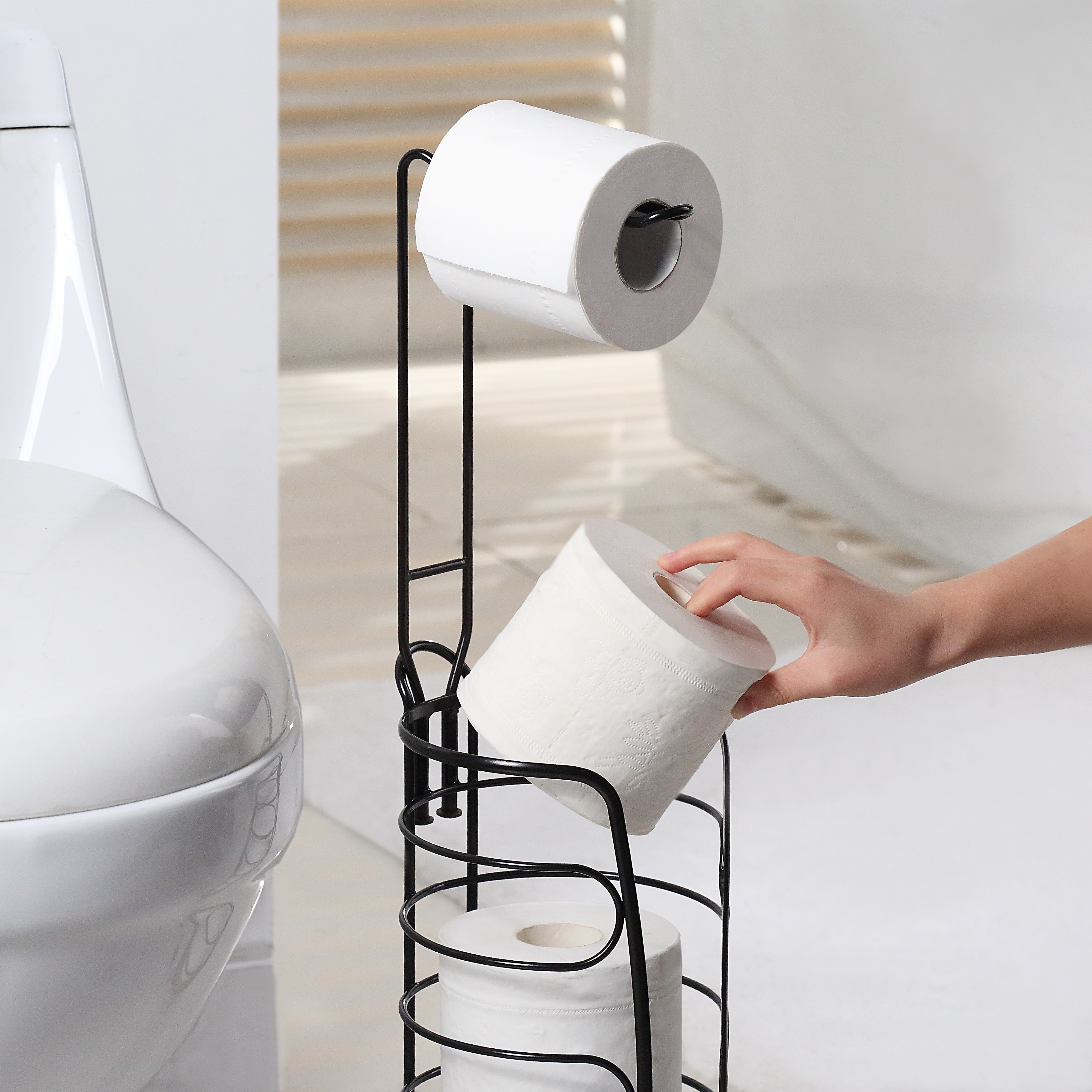 SunnyPoint Freestanding Toilet Paper Holder