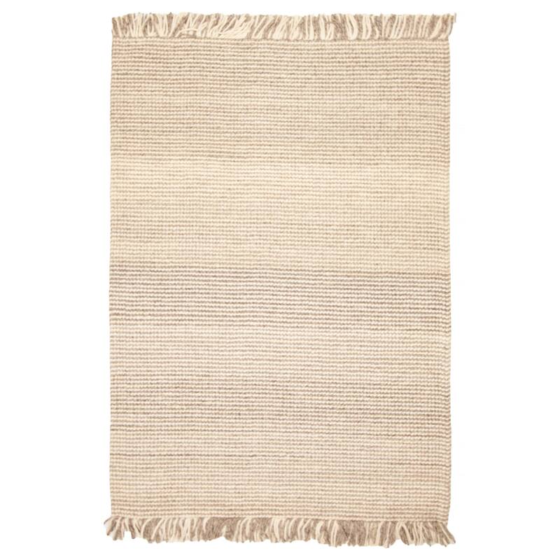 ECARPETGALLERY Braid weave Sienna Brown Wool Rug - 5'2 x 7'7 - Brown - 5'2 x 7'7